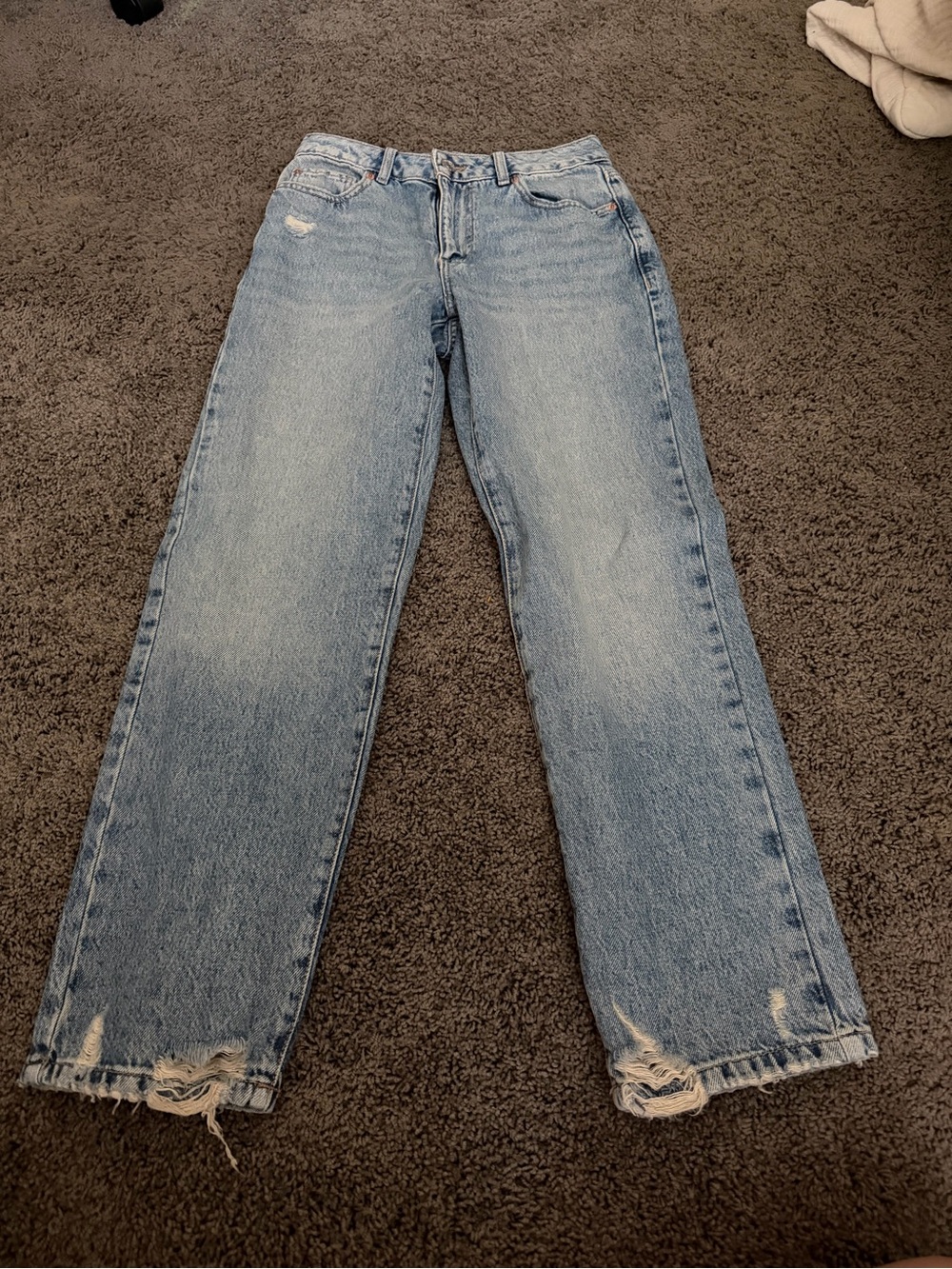 Garage denim jeans light wash distressed